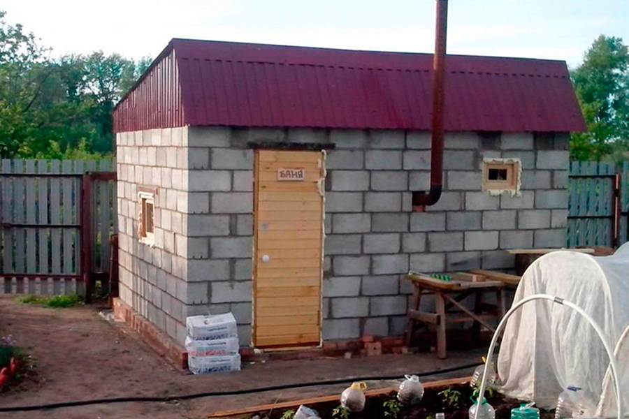 Красивые бани из блоков фото проекты