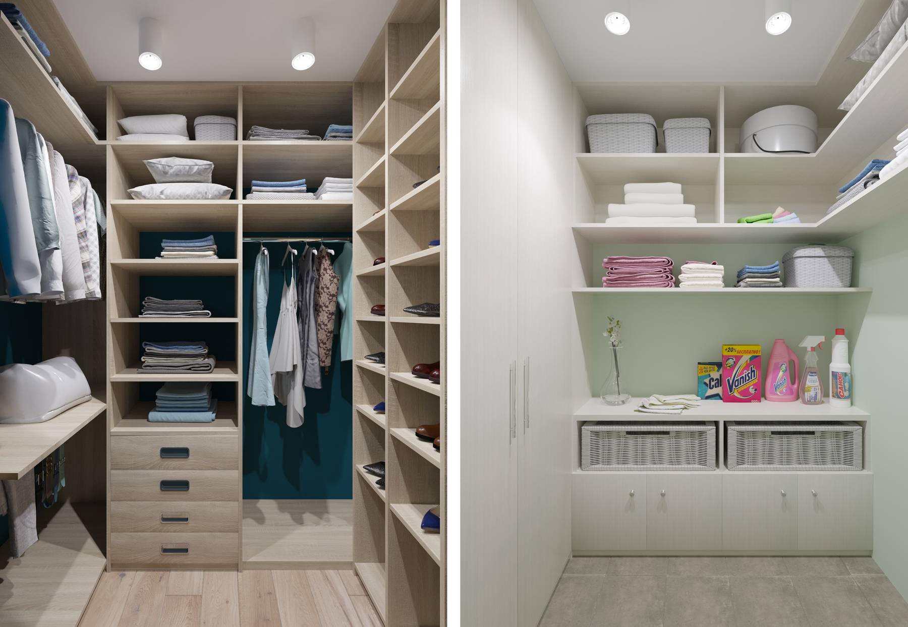 50 идей маленьких гардеробных комнат: максимум удобства
