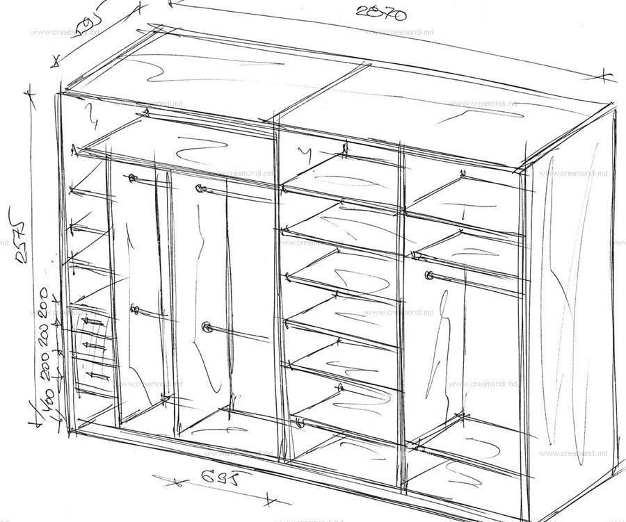Как сделать шкаф-купе своими руками: чертежи, схемы и пример проектирования в программе PRO100
