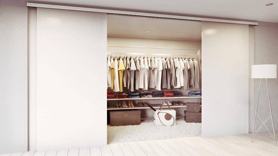 Раздвижные двери для гардеробной: нюансы выбора и обзор моделей