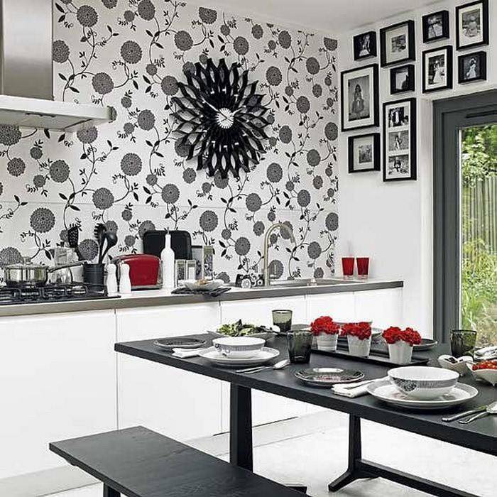 Черно-белая кухня: примеры дизайна с 35 реальными фото