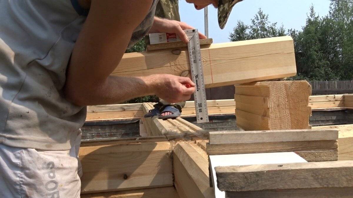Технология строительства дома из бруса: инструкция по монтажу своими руками (фото и видео)