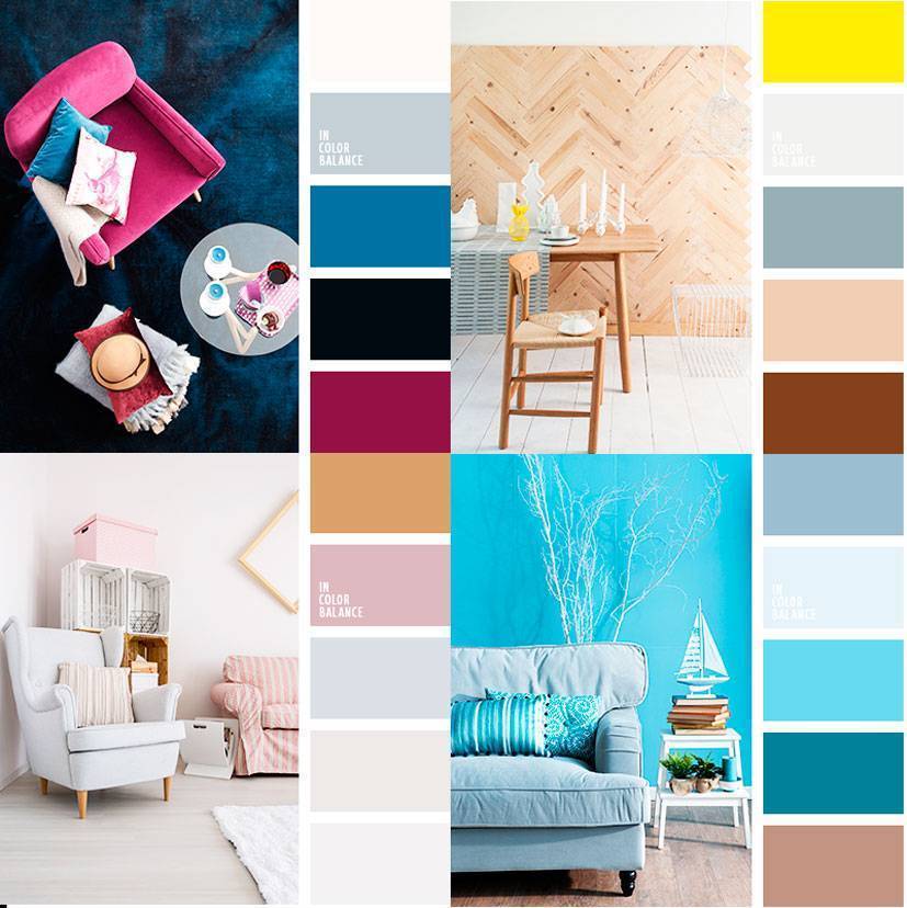 Сочетание цветов в интерьере 202 фото таблицы и раскладки с палитрой для дизайнеров. как сочетаются цветовые гаммы пола и потолка, стен и мебели