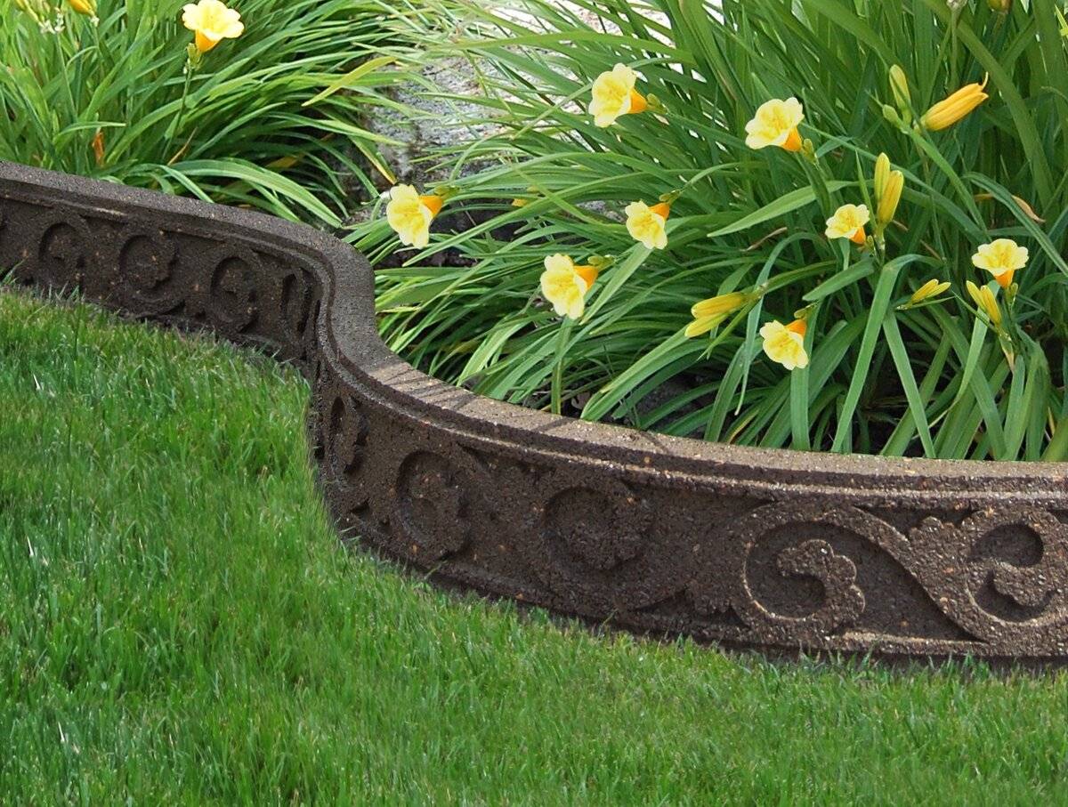 Бордюрная лента для оформления клумб, цветников, дорожек, грядок и газонов в саду