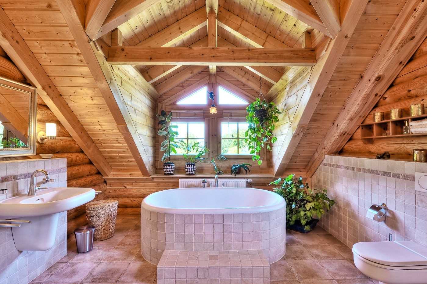 Как сделать ванную комнату в деревянном доме своими руками