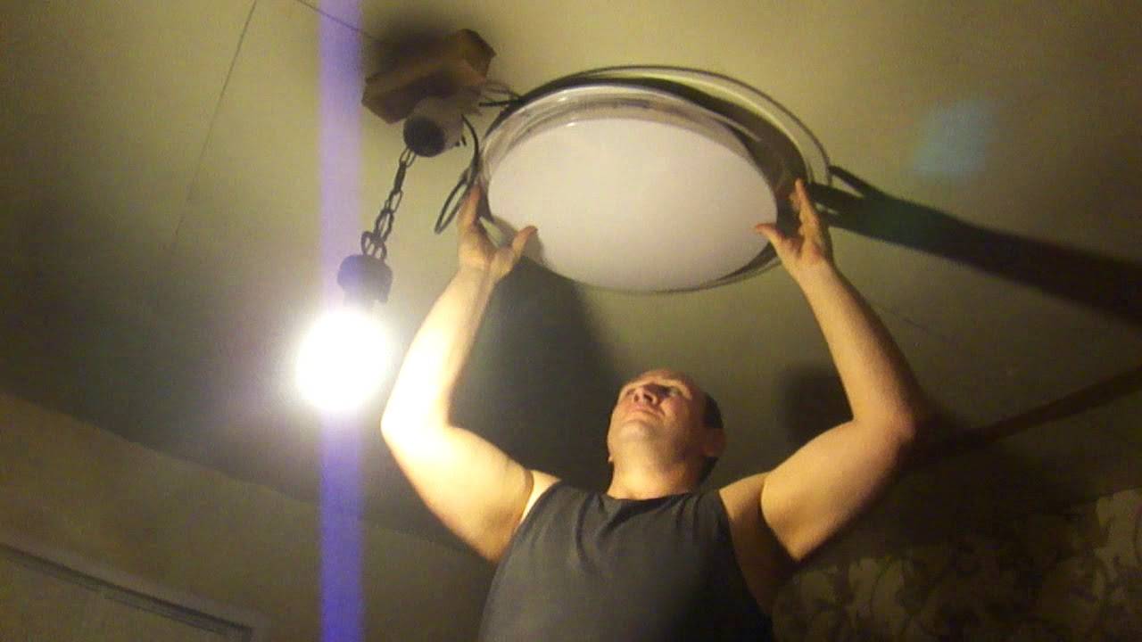 Как снять плафон с люстры шар. как правильно снять люстру с потолка — пошаговая инструкция
