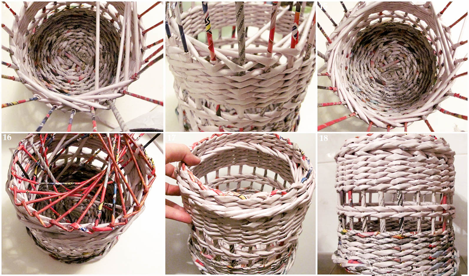 Плетение из газетных трубочек (95 фото) - уроки, схемы, интересные способы плетения для начинающих